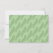 グリーンシダ結婚式RSVPカード 出欠カード (裏面)