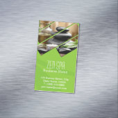 グリーンシックゼンスパウェルネスマッサージセラピスト マグネット名刺 (インサイチュ)