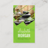 グリーンシックゼンスパウェルネスマッサージセラピスト 名刺 (正面)