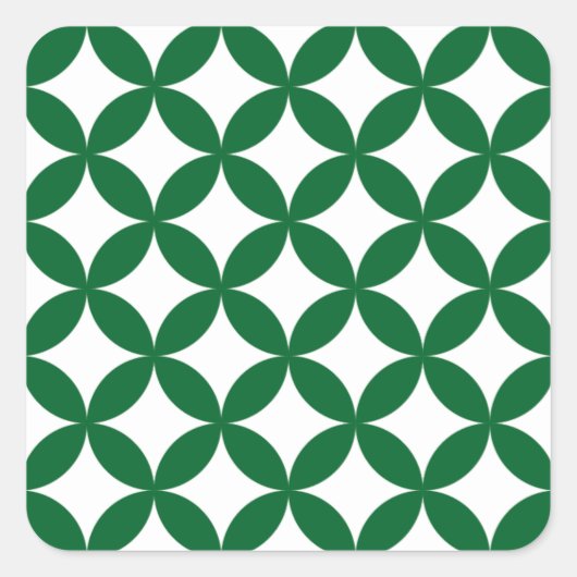 グリーンシッポスクエアステッカー スクエアシール (正面)