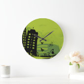 グリーンシティウォールクロック ラージ壁時計 (ホーム)