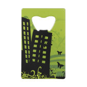 グリーンシティクレジットカードボトルオープナー クレジットカード栓抜き (正面)