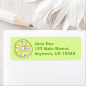 グリーンシトラスフルーツライムウェッジスライスラベル ラベル (インサイチュ)