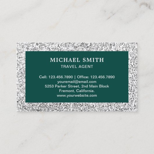 グリーンシフェイクルバーグリッタータジマハルトラベルエージェント 名刺 (裏面)