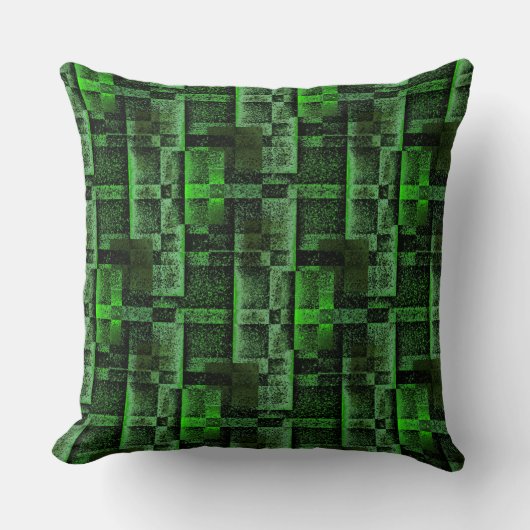 グリーンシミュレート花崗岩の大理石のデジタル実装 クッション (正面)