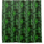 グリーンシミュレート花崗岩の大理石のデジタル実装 シャワーカーテン (正面)