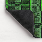 グリーンシミュレート花崗岩の大理石のデジタル実装 マウスパッド (コーナー)