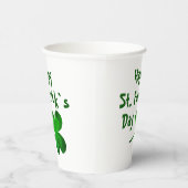 グリーンシャムロックアイリッシュハッピーセントパトリックの日 紙コップ (右)