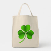 グリーンシャムロックオンホワイトgtcnt トートバッグ (裏面)