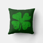 グリーンシャムロッククローバーSt patricks day装飾用クッション クッション (裏面)