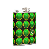 グリーンシャムロックジュエルサンパトリックのデイモノグラム フラスク (右)