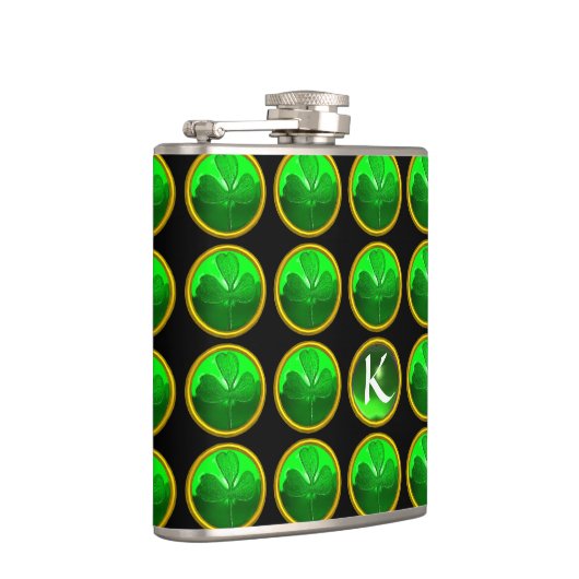 グリーンシャムロックジュエルサンパトリックのデイモノグラム フラスク (右)