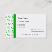 グリーンシャムロックスパターカスタムン名刺 名刺 (正面)