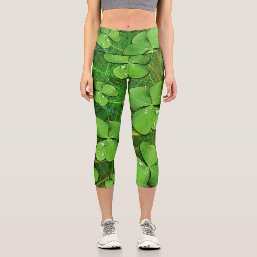 グリーンシャムロックセントパトリックのiPhone 5ケースメイト カプリレギンス (正面)