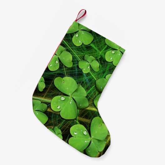 グリーンシャムロックセントパトリックのiPhone 5ケースメイト スモールクリスマスストッキング (正面 (吊り時))