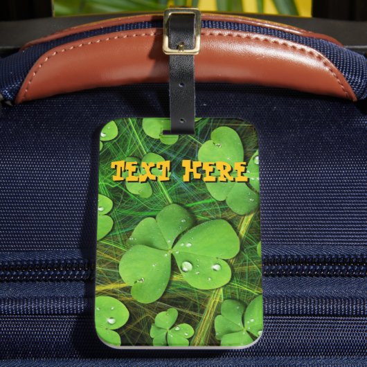 グリーンシャムロックセントパトリックのiPhone 5ケースメイト ラゲッジタグ (正面インサイチュ2)