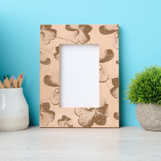 グリーンシャムロックセントパトリックのiPhone 5ケースメイト レーザー彫刻フレーム (正面)