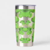 グリーンシャムロックセントパトリック 保温保冷タンブラー (左面)