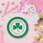 グリーンシャムロックハッピーセントパトリックの日パーティー ペーパープレート (パーティー)