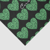 グリーンシャムロックハートセントパトリックの日 薄葉紙 (詳細)