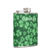グリーンシャムロックハートセントパトリックズデイ フラスク (右)