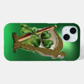 グリーンシャムロックハープグリーン Case-Mate iPhoneケース (裏面 (横))
