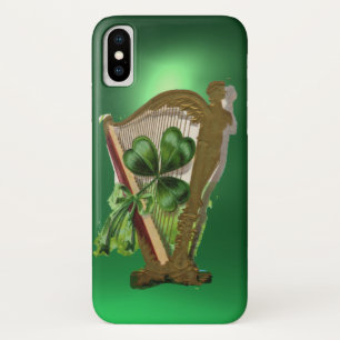 グリーンシャムロックハープグリーン iPhone X ケース