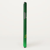 グリーンシャムロックハープグリーン Case-Mate iPhoneケース (裏面/右)