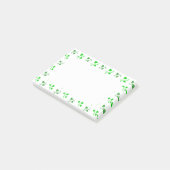 グリーンシャムロックパターンスティッキー ポストイット (アングル)