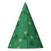 グリーンシャムロックパターンSt patricks day パーティーハット (裏面)