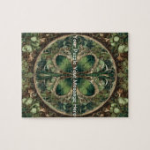 グリーンシャムロックマンダラ ジグソーパズル (横)