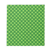 グリーンシャムロックラメ ノートパッド (正面)