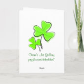 グリーンシャムロックヴィンテージカード カード (裏面)