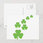 グリーンシャムロック雨 ポストカード (正面/裏面)