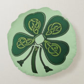 グリーンシャムロック2025 ラウンドクッション (裏面)