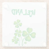 グリーンシャムロック ガラスコースター (裏面)