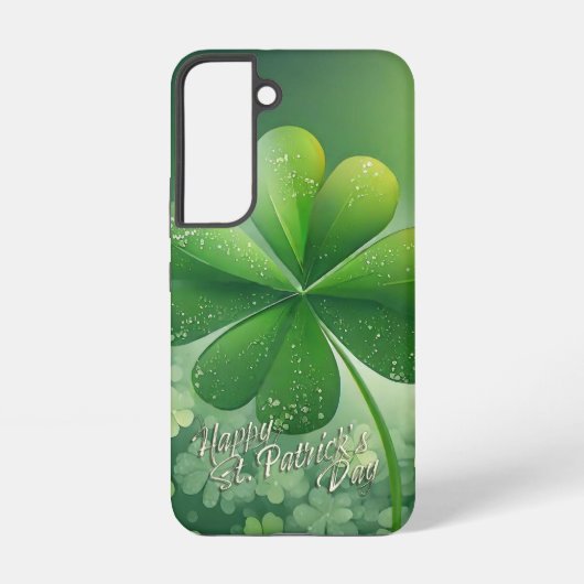 グリーンシャムロックHappy St. Patrick's Day (7) c Samsung Galaxyケース (裏面)