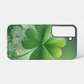 グリーンシャムロックHappy St. Patrick's Day (7) c Samsung Galaxyケース (裏面横)