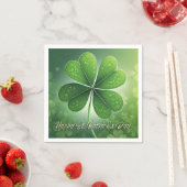 グリーンシャムロックHappy St. Patrick's Day (8) c スタンダードカクテルナプキン (インサイチュ)
