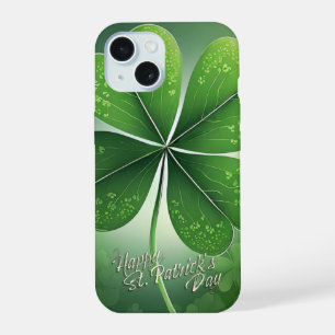 グリーンシャムロックHappy St. Patrick's Day (8) c iPhone 15ケース