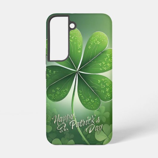 グリーンシャムロックHappy St. Patrick's Day (8) c Samsung Galaxyケース (裏面)