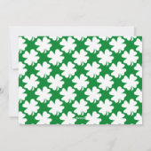 グリーンシャムロックSt patricks dayフォトホリデーカード シーズンカード (裏面)