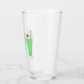 グリーンシャムロックSt. Patrick's Day Shakeを振り掛ける タンブラーグラス (左)