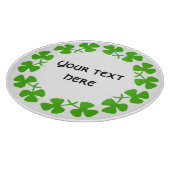 グリーンシャムロ縁どックス追加文字 カッティングボード (角)