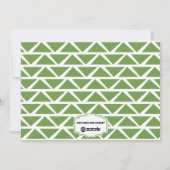 グリーンシャルボードタイポグラフィメリークリスマスフォト シーズンカード (裏面)