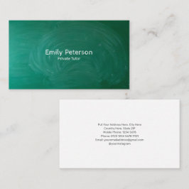 グリーンシャルボードプライベートチューター 名刺