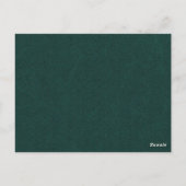 グリーンシャルボードレトロレシピカードキッチンツール ポストカード (裏面)