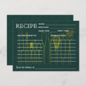 グリーンシャルボードレトロレシピカードキッチンツール ポストカード (正面/裏面)