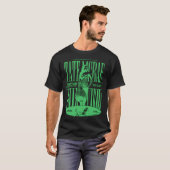 グリーンシルエットシンガーポップ Tシャツ (正面フル)