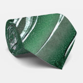 グリーンシルバーとブラックシャープ ネクタイ (ロール)